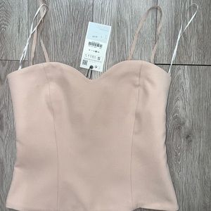 Zara SWEETHEART NECKLINE BUSTIER S NWT